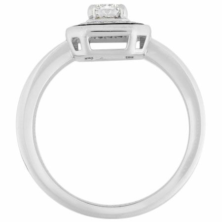 ブシュロン BOUCHERON ヴァンドーム リズレ ダイヤモンド 0.31ct(E/VVS1/VG) エメラルドカット ソリテール リング K18WG  #45 JSL00312【中古】 | ゴールドプラザ オンラインストア