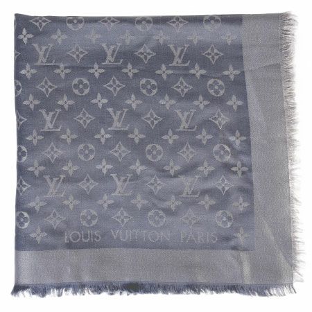 ルイヴィトン LOUIS VUITTON ショール モノグラム シャイン 大判ストール アントラシット シルク M75120【中古】 |  ゴールドプラザ オンラインストア