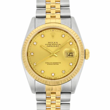 ロレックス ROLEX デイトジャスト 16233G SS×YG R番 メンズ 自動巻き