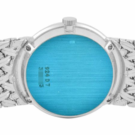 ヴィンテージ ピアジェ　銀文字盤 手巻き 17jewels スイス製　再生品 NABE「手巻き機械式スケルトン腕時計 ローマ数字文字盤」◇Arty