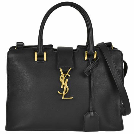 サンローラン パリ SAINT LAURENT ベイビーカバス ショルダーストラップ付 2WAY ハンドバッグ キーリング付 ショルダーバッグ レザー  ブラック 424868【中古】 | ゴールドプラザ オンラインストア