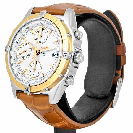 ブライトリング BREITLING クロノマット デイト クロノグラフ タキメーター SS メンズ 自動巻き 時計 白文字盤 D13050.1【中古】