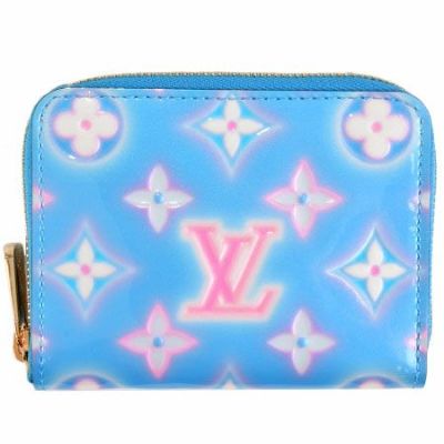 ルイヴィトン LOUIS VUITTON ジッピー コインパース モノグラム ヴェルニ ベイビー ブルーネオン ブルー ピンク 小銭入れ  M81155【中古】 | ゴールドプラザ オンラインストア