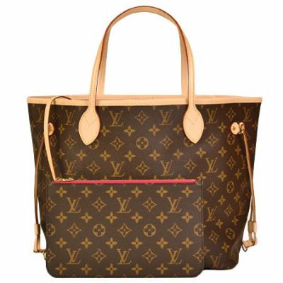 ルイヴィトン LOUIS VUITTON ネヴァーフル MM ポーチ付き トートバッグ