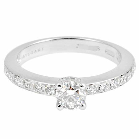 ブルガリ BVLGARI グリフ ソリテール リング 指輪 ダイヤモンド 0.30ct 約8号 340252 Pt950 プラチナ  F/VVS1/VERY GOOD【中古】 | ゴールドプラザ オンラインストア