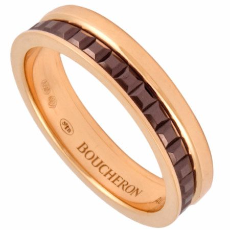 ブシュロン BOUCHERON キャトル クラシック リング ハーフ K18PG