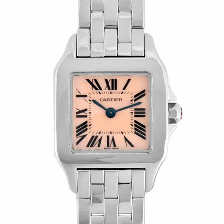 【ダイヤベゼル】カルティエ サントス ドゥ モワゼル レディース 加工後未使用 Cartier 時計 腕時計  SS【送料無料】