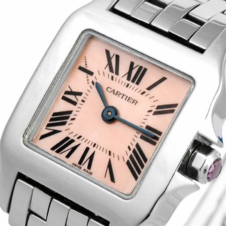 カルティエ Cartier サントス ドゥモワゼル SM レディース クォーツ 時計 SS ピンクシェル文字盤 2698 W25075Z5【中古】 |  ゴールドプラザ オンラインストア