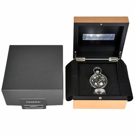 パネライ PANERAI テーブルクロック SS 手巻き 置き時計 65mm 黒文字盤 カルフォルニアダイアル PAM00651【中古】 |  ゴールドプラザ オンラインストア