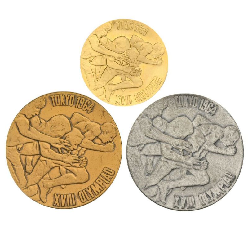 オリンピック東京大会記念メダル 1964年(昭和39年) 金(K18) 7.2g 銀 