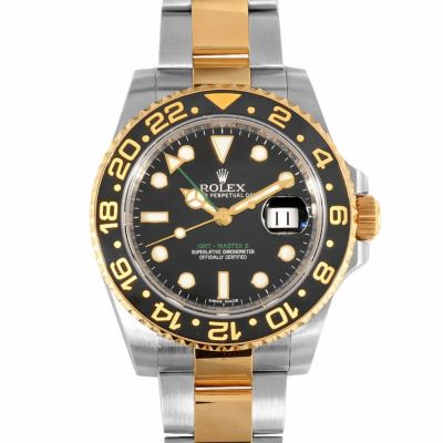 ロレックス ROLEX GMTマスターII 116713LN ランダム YG/SS メンズ 自動