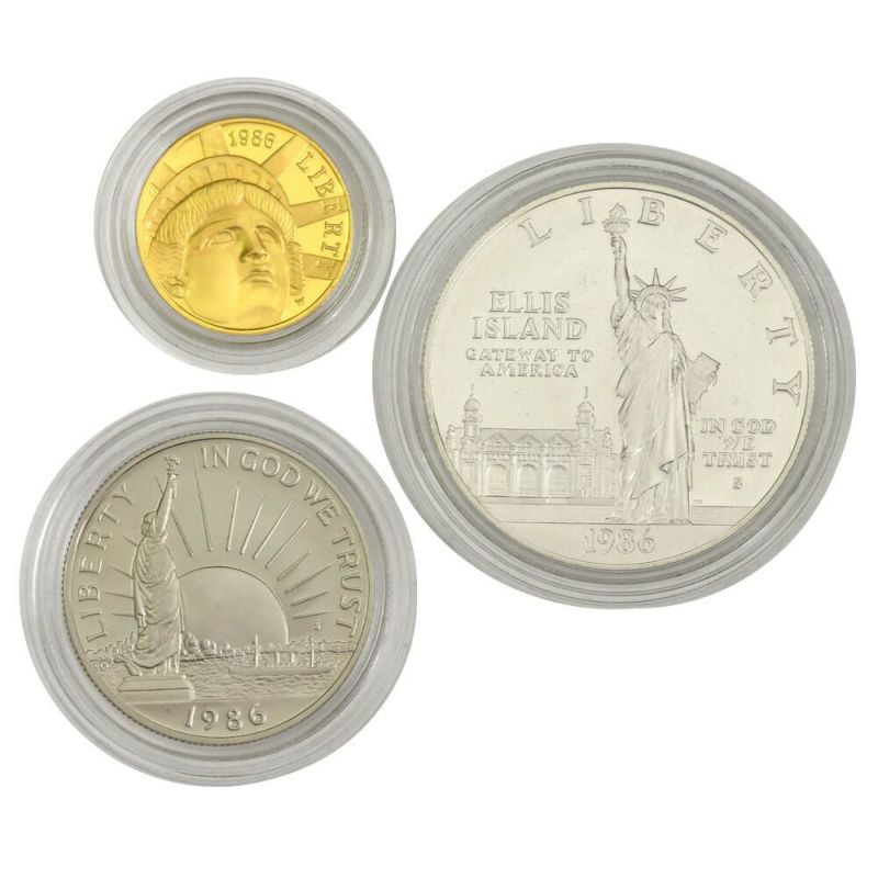 アメリカ プルーフ コイン 記念貨 金貨 銀貨 白銅貨 - 旧貨幣/金貨