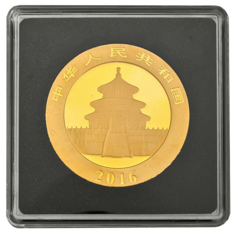 2016年 中国 パンダ 金貨 500元 コイン 貨幣 K24 純金 30g【中古