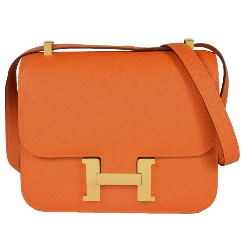 エルメス HERMES コンスタンス3 24 オレンジ ヴォーエプソン D刻印