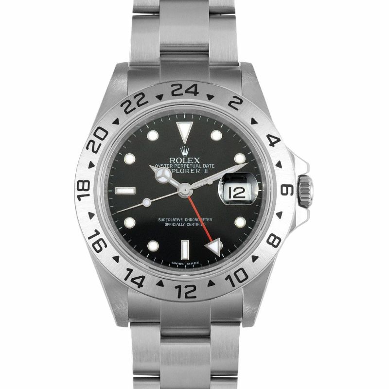 ロレックス ROLEX エクスプローラー2 16570 Z番 SS メンズ 腕時計 自動巻き 黒文字盤【中古】 | ゴールドプラザ オンラインストア