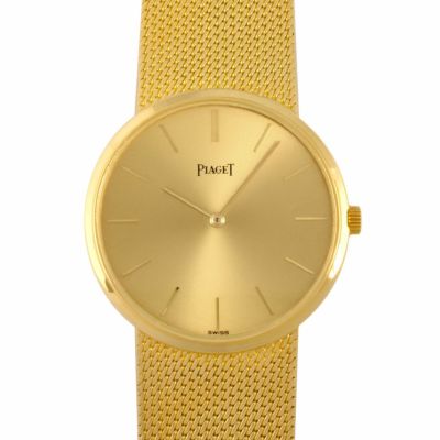 ピアジェ PIAGET トラディション 金無垢 K18YG レディース 手巻き 時計 ...