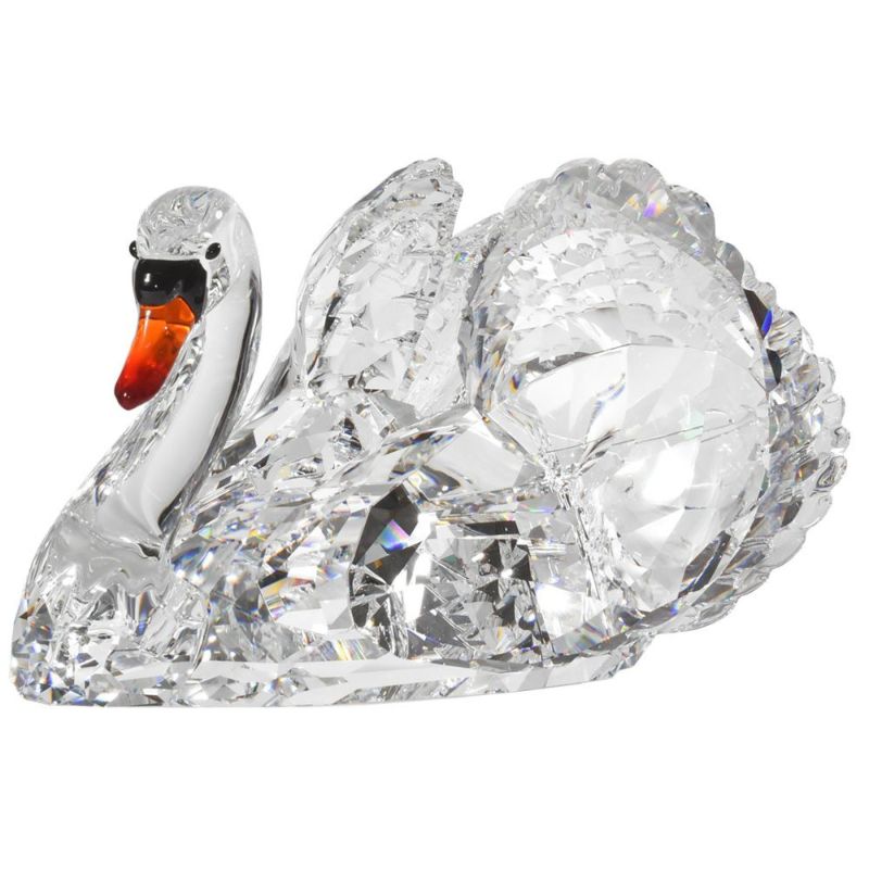 スワロフスキー SWAROVSKI グレイスフル スワン 白鳥 オブジェ 置物 クリスタル 1141713 クリア【中古】 | ゴールドプラザ  オンラインストア