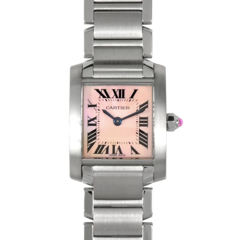 カルティエ Cartier W51028Q3 タンクフランセーズSM 腕時計 ピンク シェル文字盤 3217 レディース【中古】 | ゴールドプラザ  オンラインストア