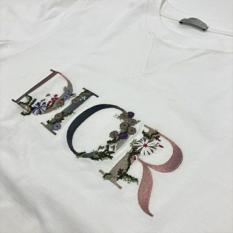 ディオール オム DIOR HOMME フローラル ロゴ 刺繍 半袖Ｔシャツ 