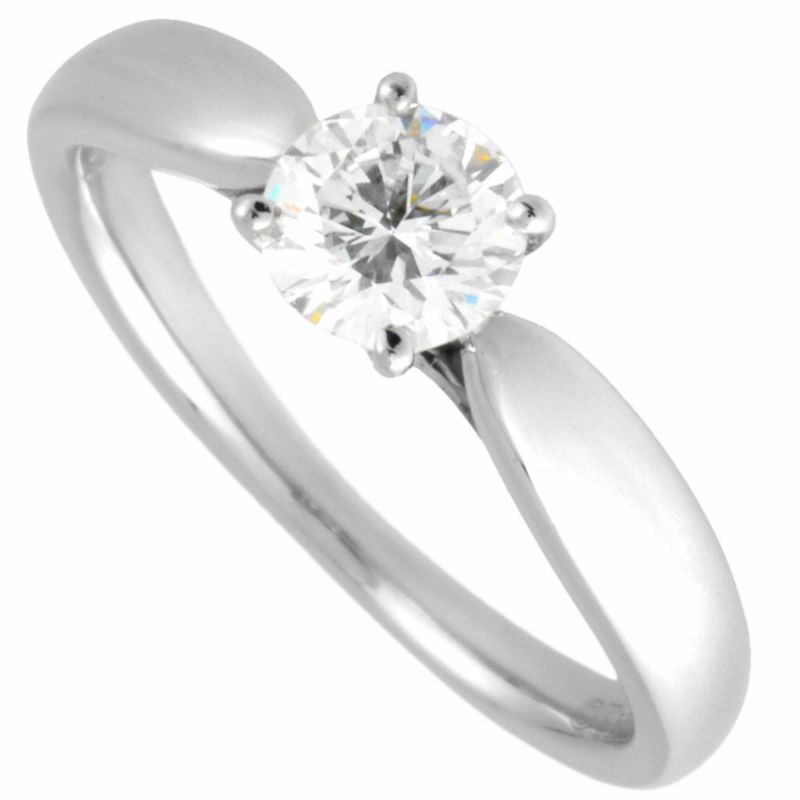 ティファニー Tiffany&Co. ハーモニー ソリティア リング 指輪 ダイヤモンド 0.38ct 約6号 Pt950 H/VVS2/3EX  レディース【中古】 | ゴールドプラザ オンラインストア