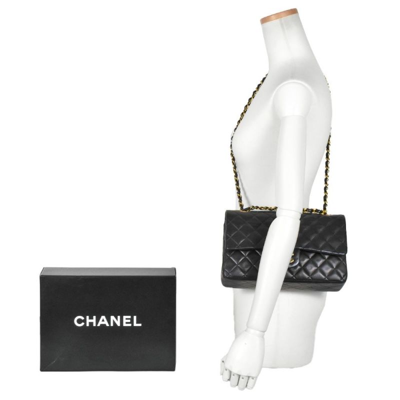 シャネル CHANEL マトラッセ25 チェーンショルダーバッグ ダブルフラップ A01112 ラムスキン ブラック/ゴールド金具 レディース  ヴィンテージ【中古】 | ゴールドプラザ オンラインストア