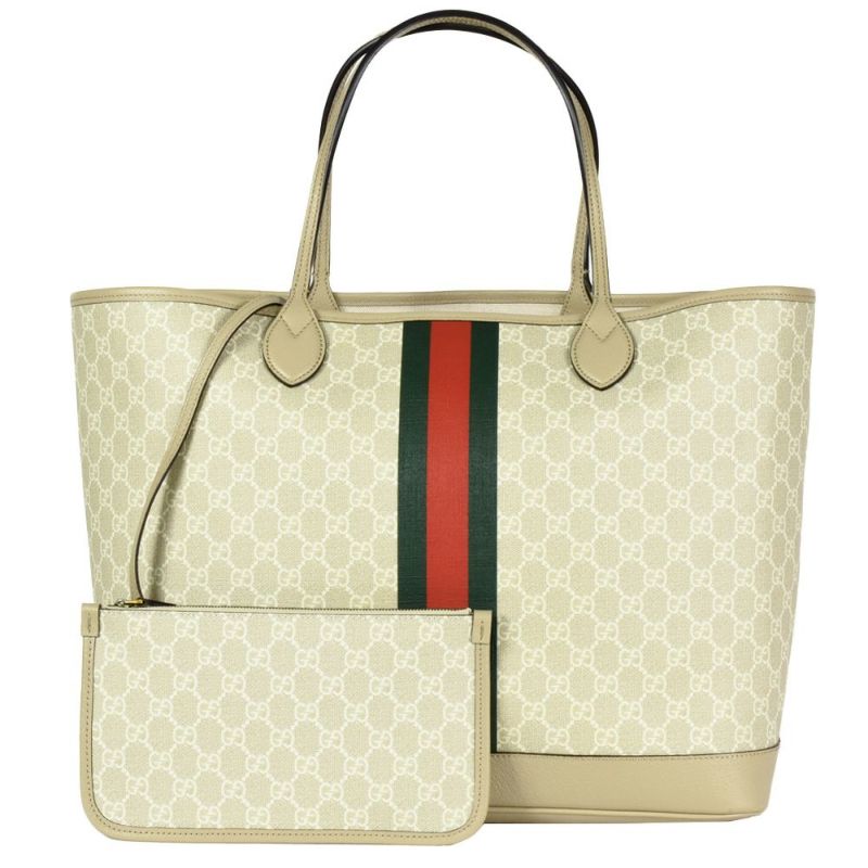 グッチ GUCCI オフィディア ラージ トートバッグ GGスプリームキャンバス レザー 726755 FABKZ ベージュ【中古】 |  ゴールドプラザ オンラインストア