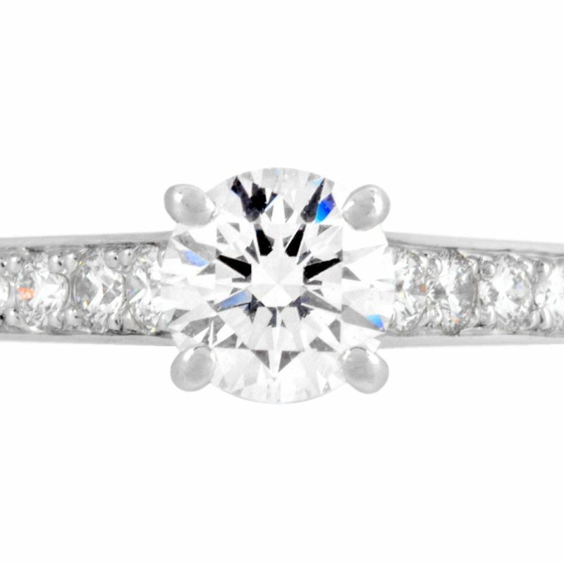 ヴァンクリーフ&アーペル Van Cleef & Arpels ロマンス リング 指輪 ダイヤモンド 0.33ct #47 Pt950  D/VVS2/3EX レディース【中古】 | ゴールドプラザ オンラインストア