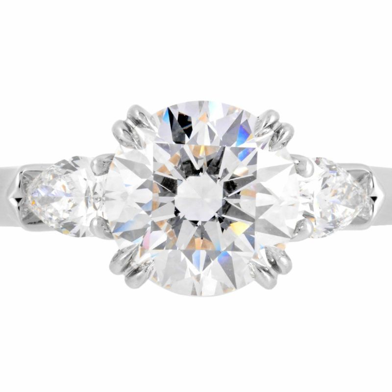 ハリーウィンストン HARRY WINSTON リング 指輪 ダイヤモンド 1.36ct 約8.5号 Pt950 F/VS1/3EX  レディース【中古】 | ゴールドプラザ オンラインストア