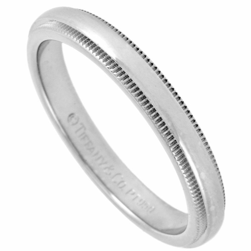 ティファニー Tiffany&Co. トゥギャザー ミルグレイン バンドリング 約16号 リング 指輪 Pt950 3mm 6g メンズ  レディース【中古】 | ゴールドプラザ オンラインストア