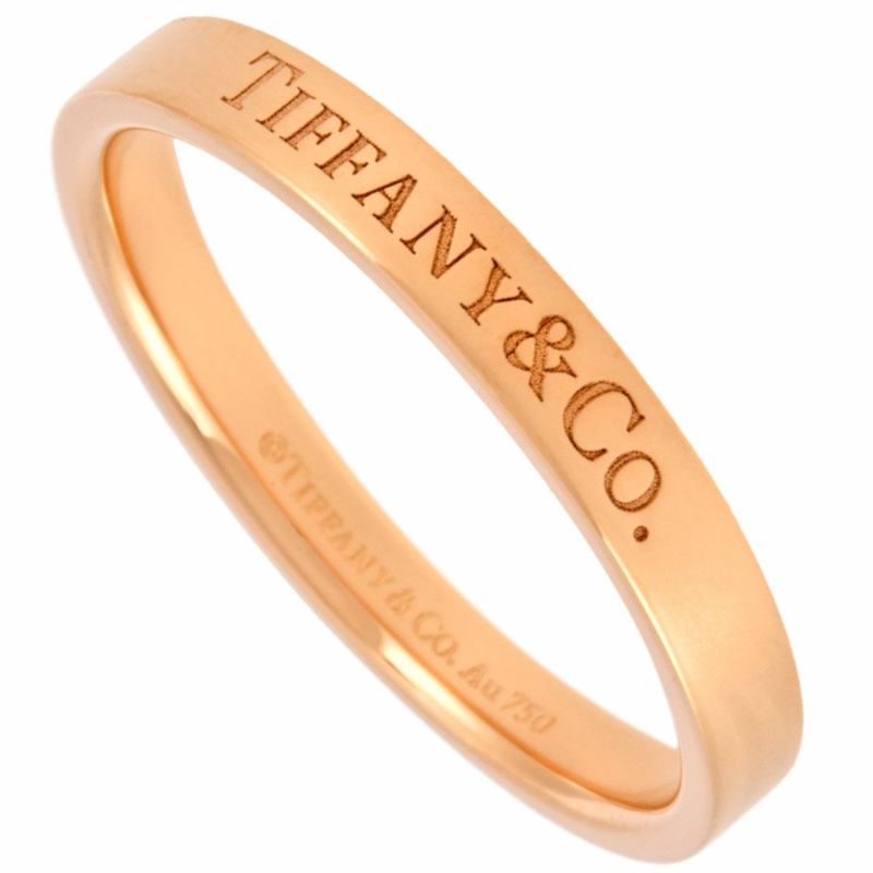 ティファニー Tiffany&Co. フラットバンドリング 約18.5号 リング 指輪 K18PG 3mm 3.8g メンズ レディース【中古】 |  ゴールドプラザ オンラインストア