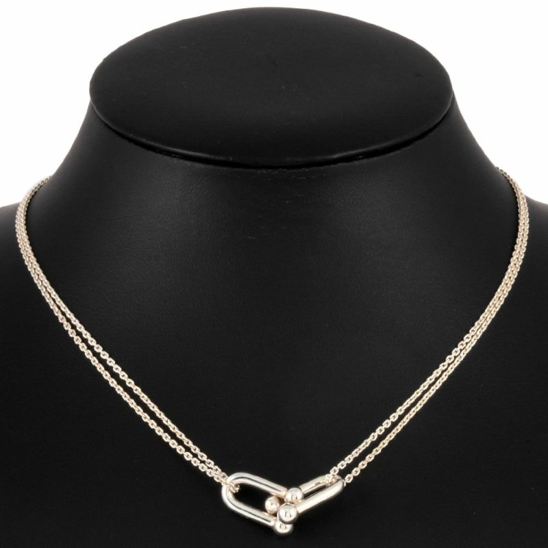 ティファニー Tiffany&Co. ハードウェア ラージ ダブル リンク ペンダント ネックレス SV925 40.5cm 11.5g アクセサリー  レディース【中古】 | ゴールドプラザ オンラインストア