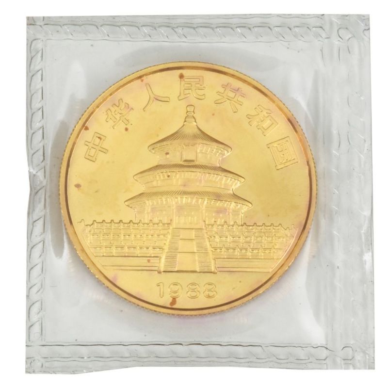 パンダ金貨 100元 1988年 純金 31.1g 1oz 金貨 ゴールド K24 中国 コイン 貨幣【中古】 | ゴールドプラザ オンラインストア