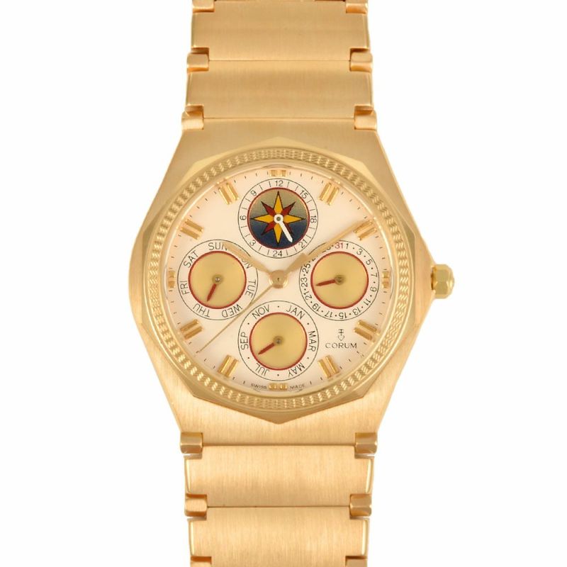 コルム アドミラルズカップ アイボリー デイト クォーツ メンズ 腕時計 美品 楽天市場】【ウォッチ】CORUM コルム アドミラルズカップ アイボリー