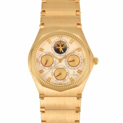 コルム CORUM アドミラルズカップ クアトロ 腕時計 アイボリー文字盤