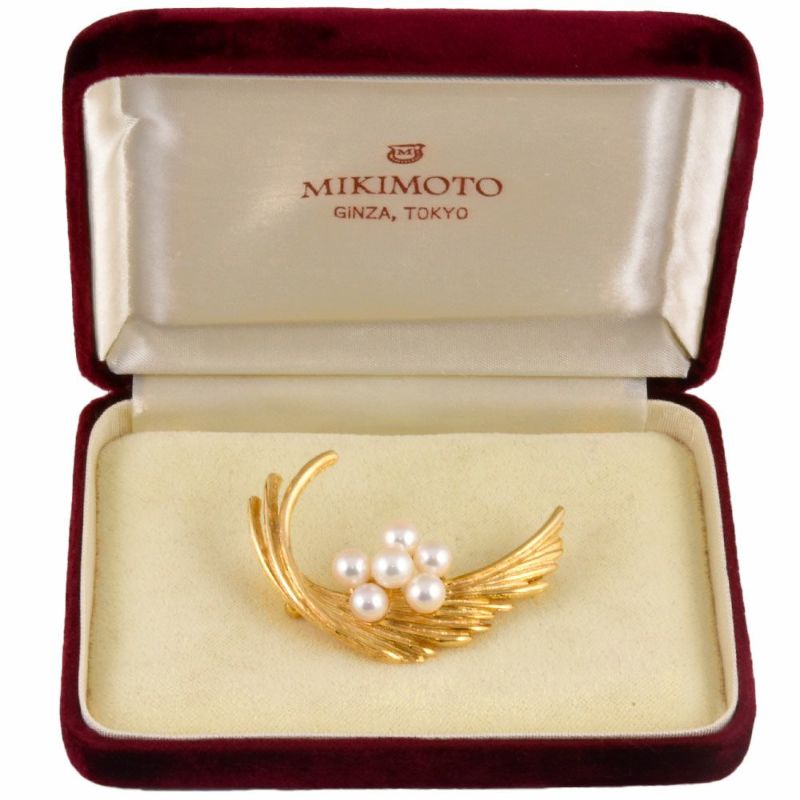 ミキモト MIKIMOTO ブローチ K14YG パール 5.5mm～5.8mm【中古】 | ゴールドプラザ オンラインストア