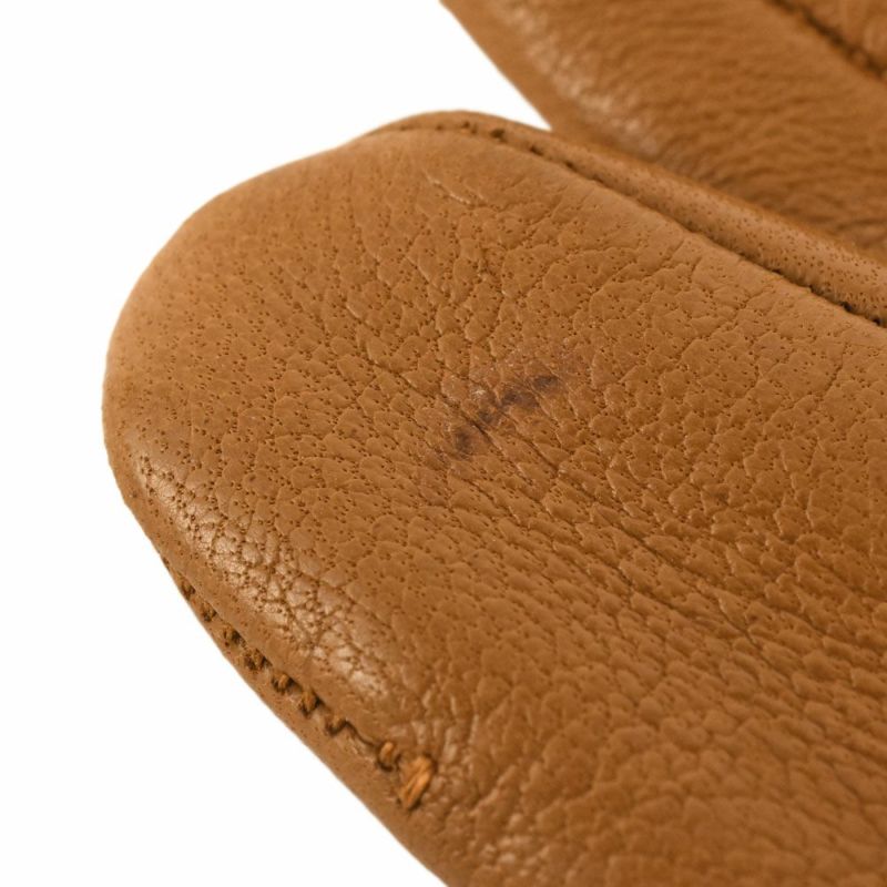 エルメス HERMES ケリーグローブ 手袋 グローブ ラムスキン ブラウン