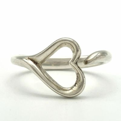 ティファニーオープンハートリング 13号〜14号 Tiffany&Co. ティファニー オープンハート リング シルバー SV925 13号
