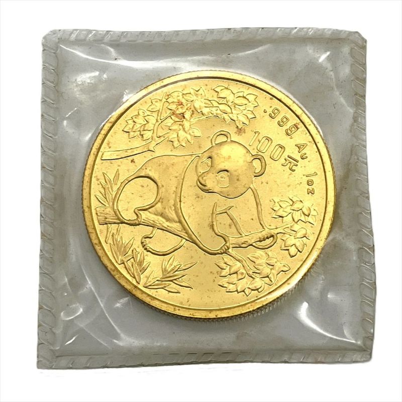 パンダ金貨 100元 1992年 純金 31.1g 1oz 金貨 ゴールド K24 中国 コイン 貨幣【中古】 | ゴールドプラザ オンラインストア