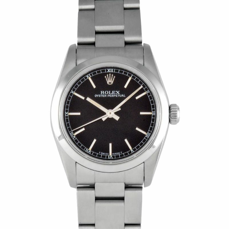 ロレックス(ROLEX)オイスター パーペチュアル 77080 ブラック(黒
