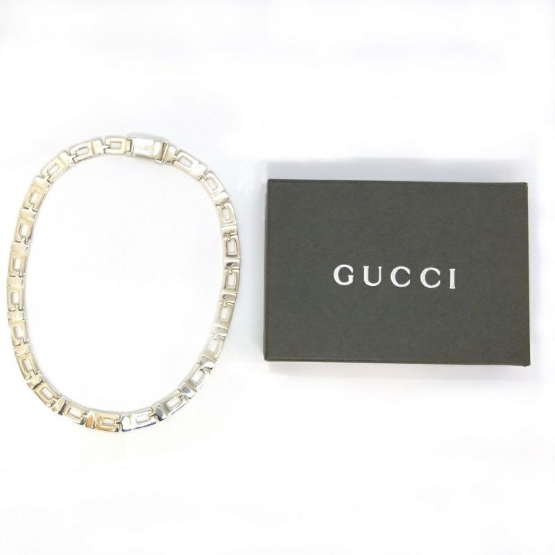 グッチ GUCCI Gロゴ ネックレス SV925 シルバー ヴィンテージ チョーカー【中古】 | ゴールドプラザ オンラインストア