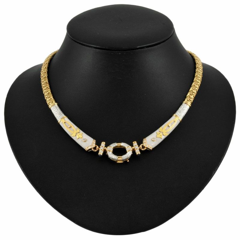 石川暢子 アズタイム グレース＆コンポーズ ネックレス K18 Pt900