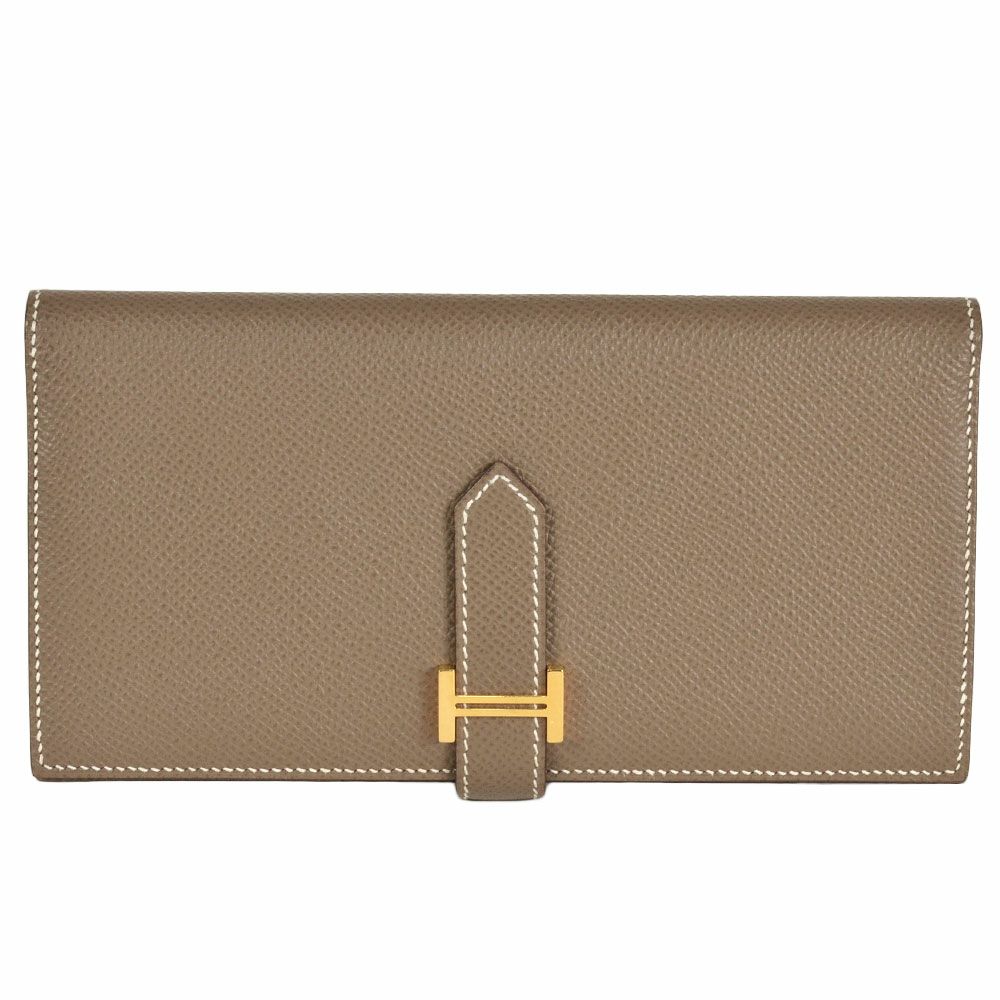 エルメス HERMES ベアン スフレ 長財布 ヴォーエプソン Y刻印  