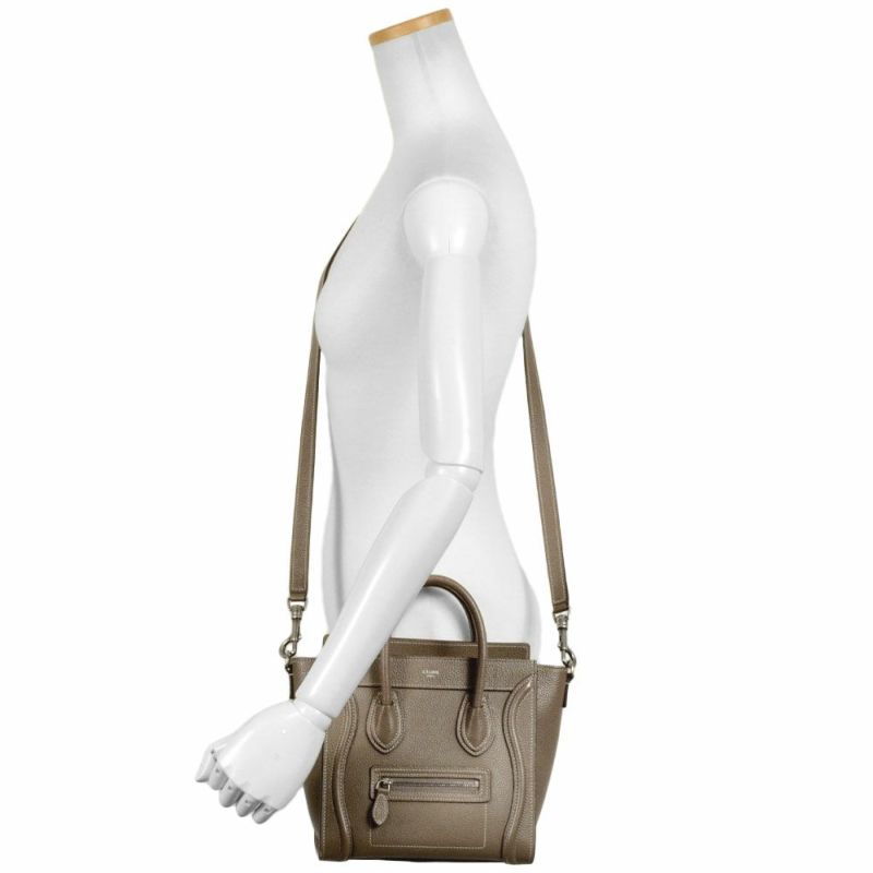 セリーヌ CELINE ラゲージ ナノショッパー ハンドバッグ 2WAY レザー