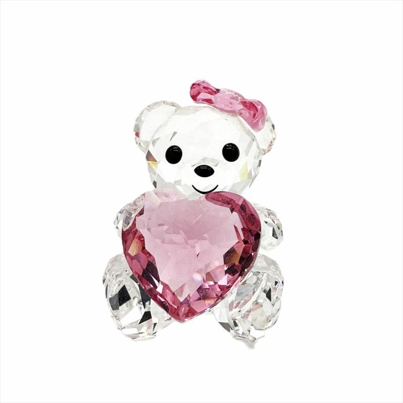 SWAROVSKI - スワロフスキー SWAROVSKI クリスベア オンリーフォーユー オブジェ 置物 1096732 クリア あなただけに ハート クリスタル【中古】 スワロフスキー SWAROVSKI クリスベア オンリーフォーユー