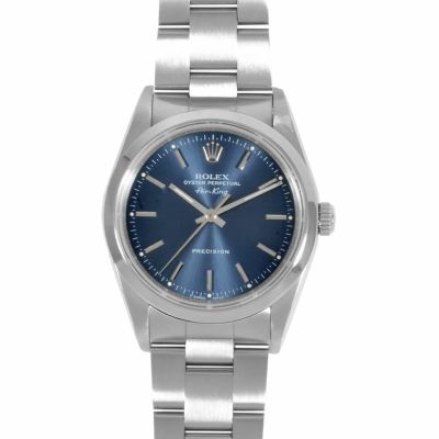 ロレックス ROLEX 14000 エアキング N番（1991年頃製造） 腕時計 ブルー文字盤 メンズ【中古】