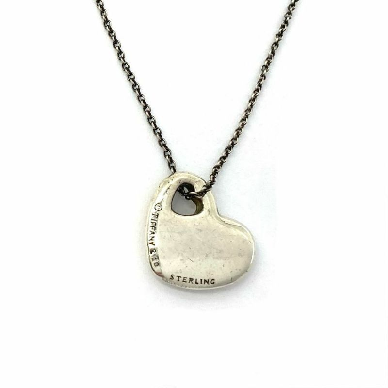 TIFFANY&CO. ティファニー 18KT×SV925 ハート ネックレス 中古