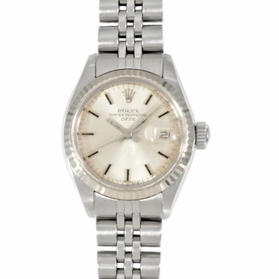 ロレックス ROLEX 6917 オイスターパペチュアル デイト 腕時計 シルバー文字盤 レディース【中古】