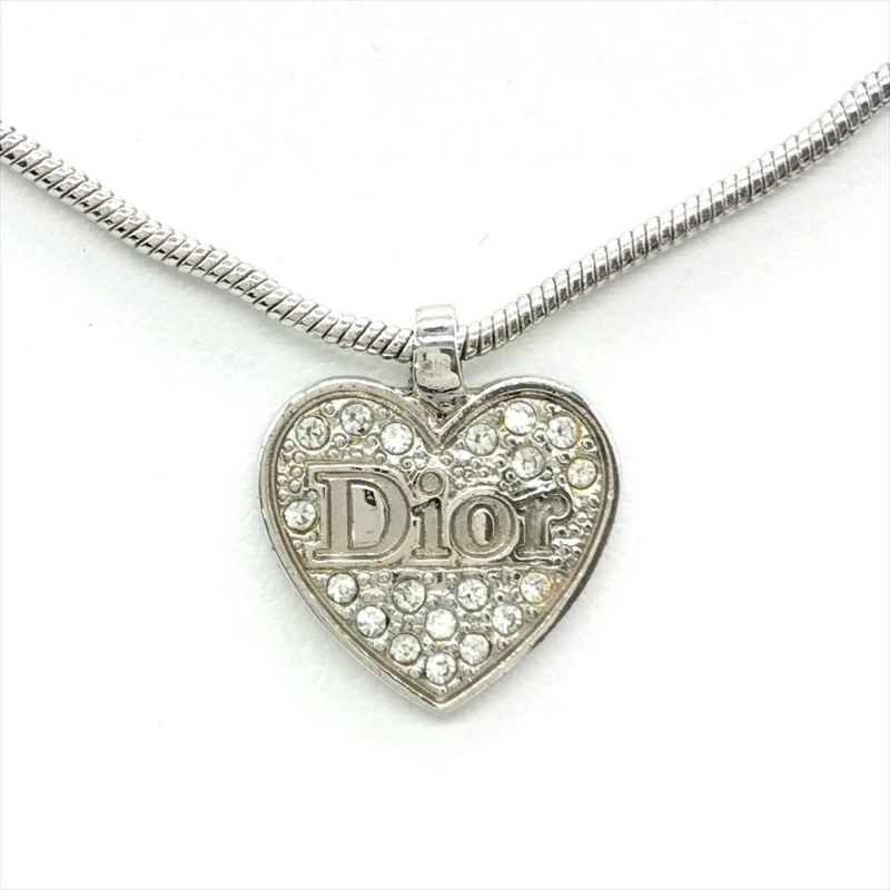 ディオール Dior ハートモチーフ ロゴ ネックレス ライン