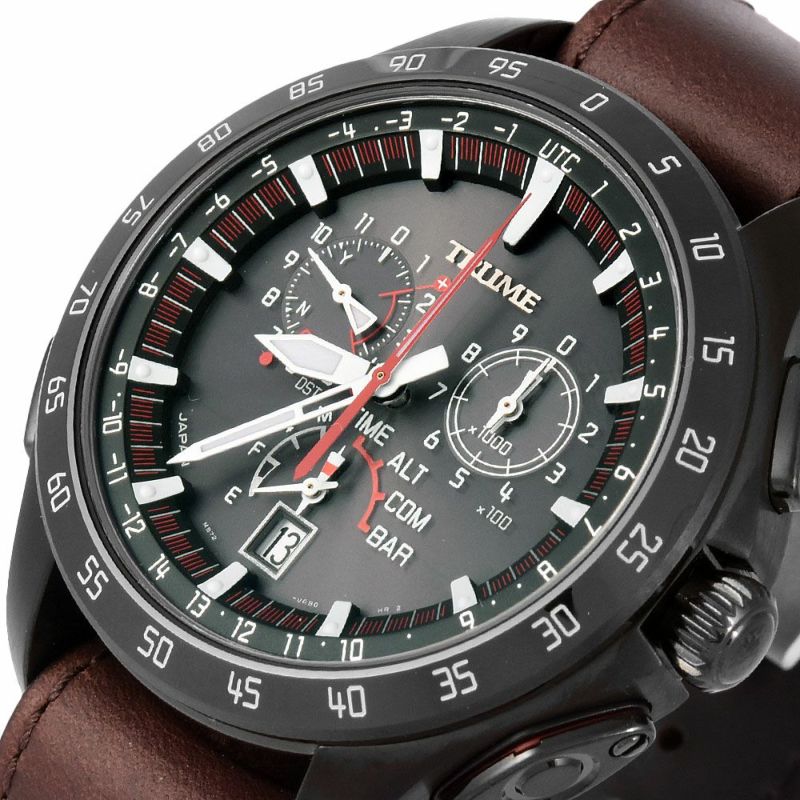 EPSON エプソン TRUME トゥルーム ライトチャージ 腕時計 ブラック文字