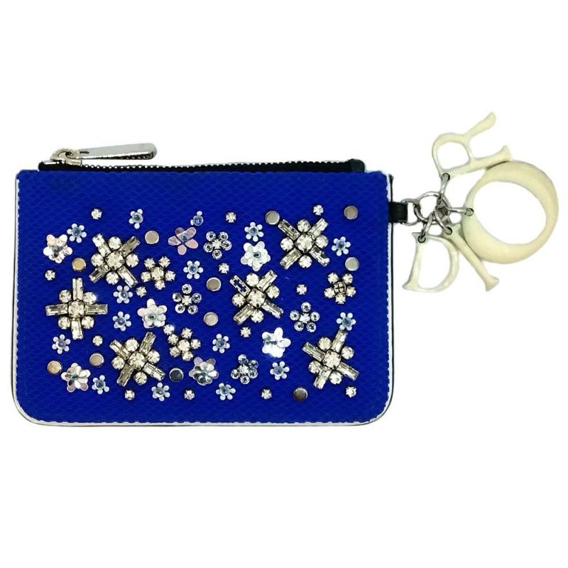 ディオール Dior 小銭入れ メッシュ ビーズ コインケース